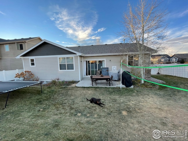 Back of home faces East