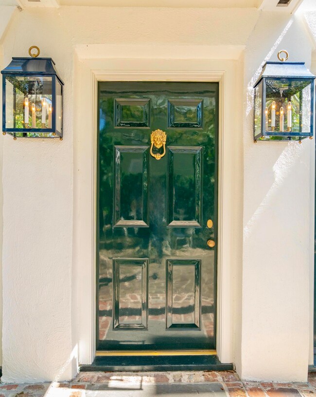 Lacquered front door!