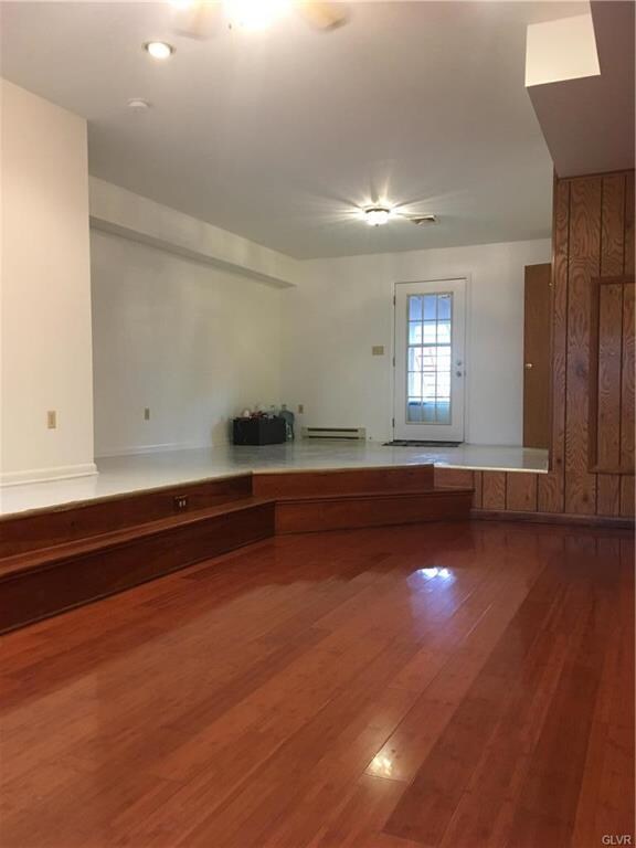 Lower level with sunken family room