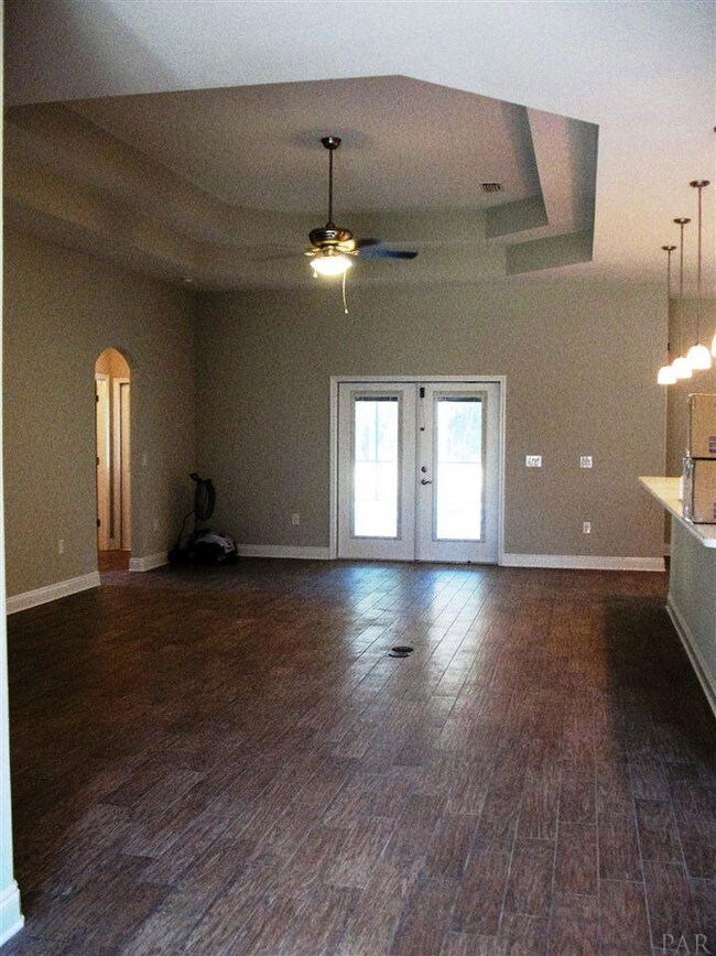 A view from foyer to living room is shown here.
