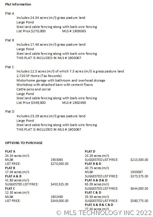 Descriptions and Options