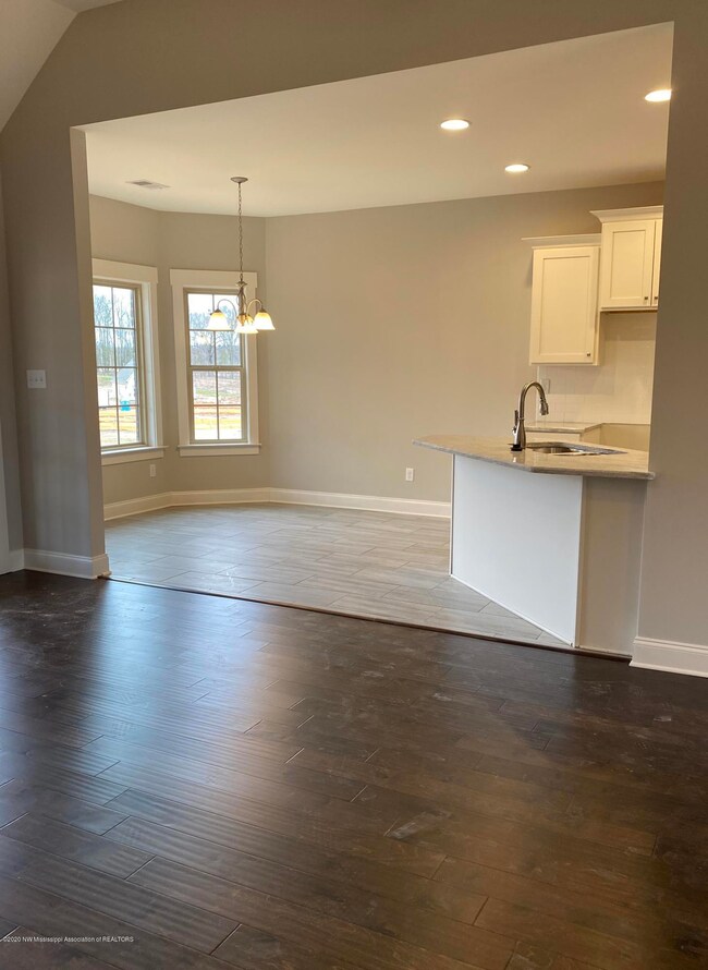 View into breakfast nook