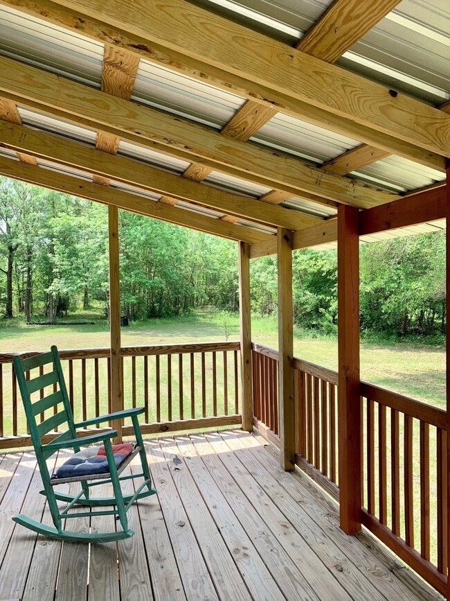 Be surrounded by nature as you relax on the front