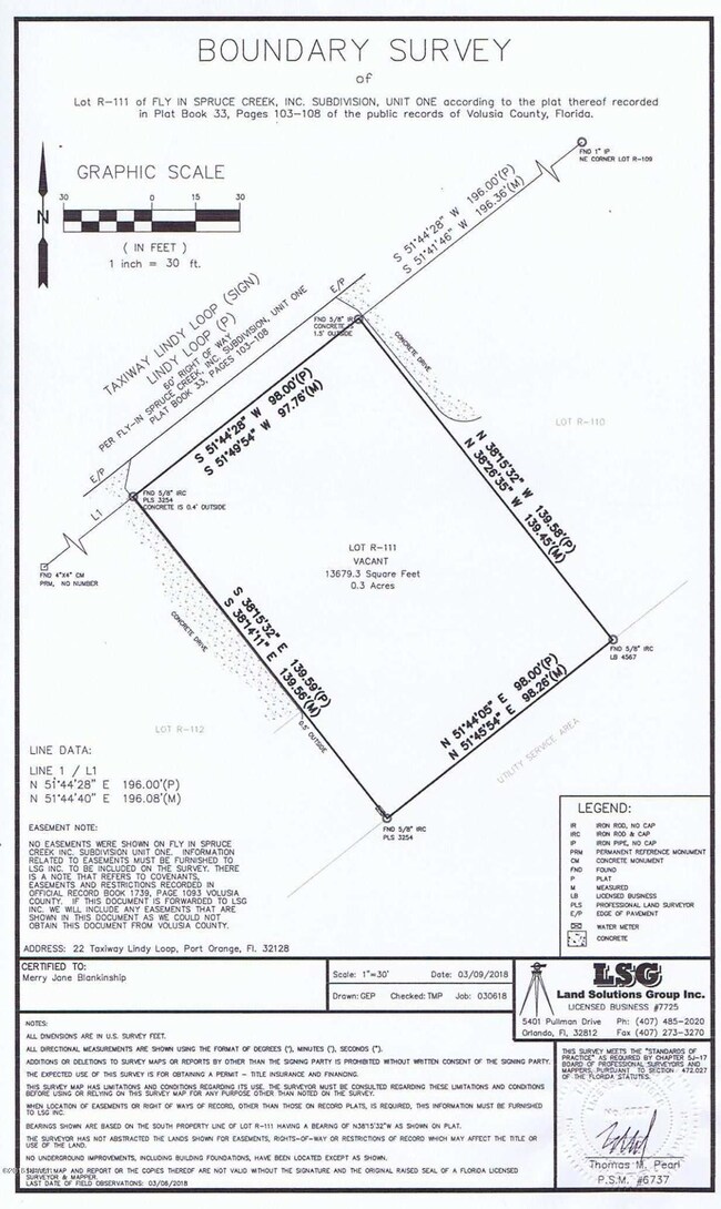 22 Taxiway Lindy Loop Survey