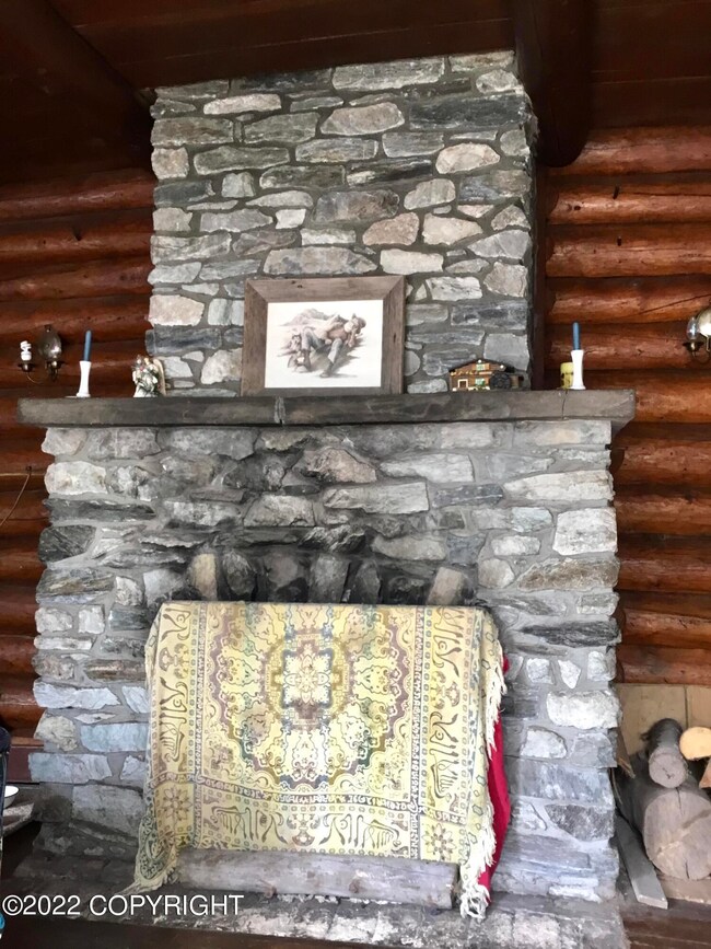 Stone Fireplace