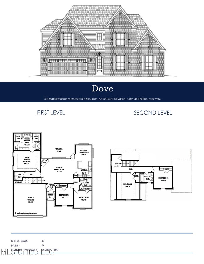 floor plan - Dove D