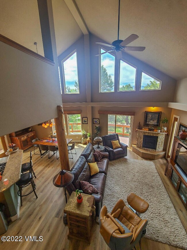 Living Dining and Kitchen from Above