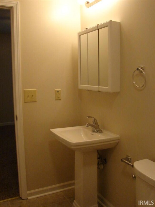 Sink is wheelchair accessible.