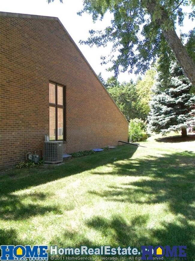Side view of the home.