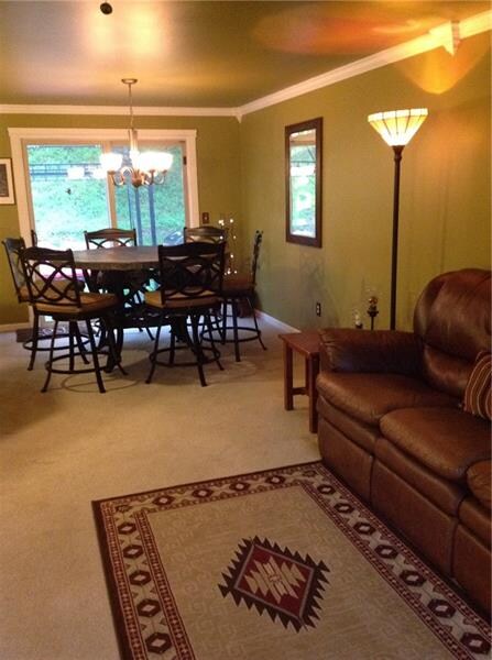 Open Concept Living Dining Area.