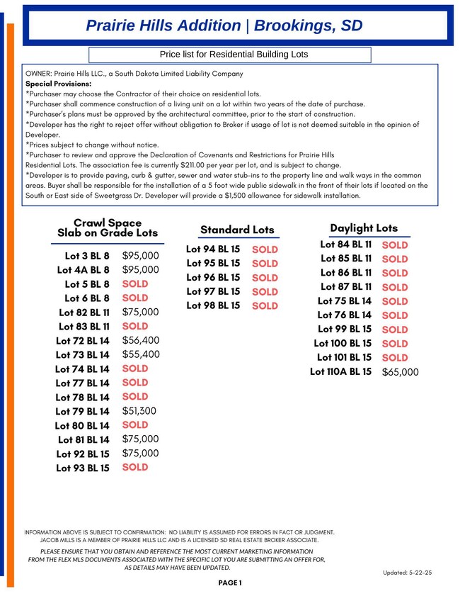 Copy of Prairie Hills Addition Residenti