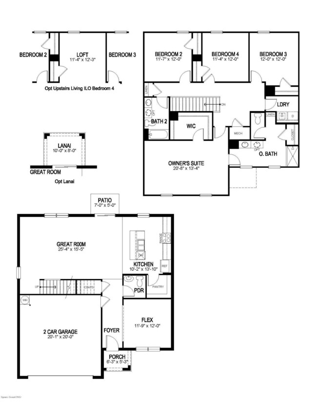 The Galen - floor plan - East, FL