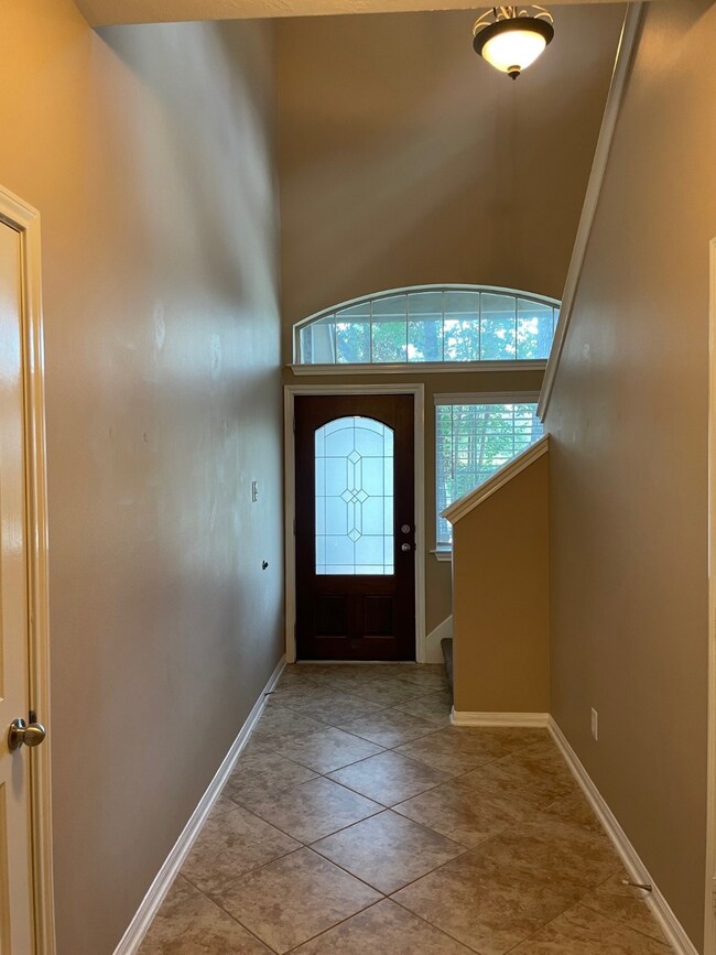 Front door with natural light