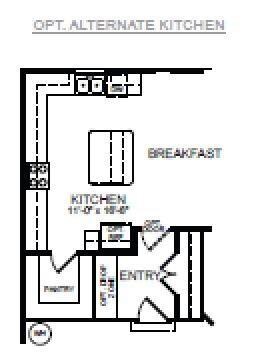 This home includes the alternate kitchen option