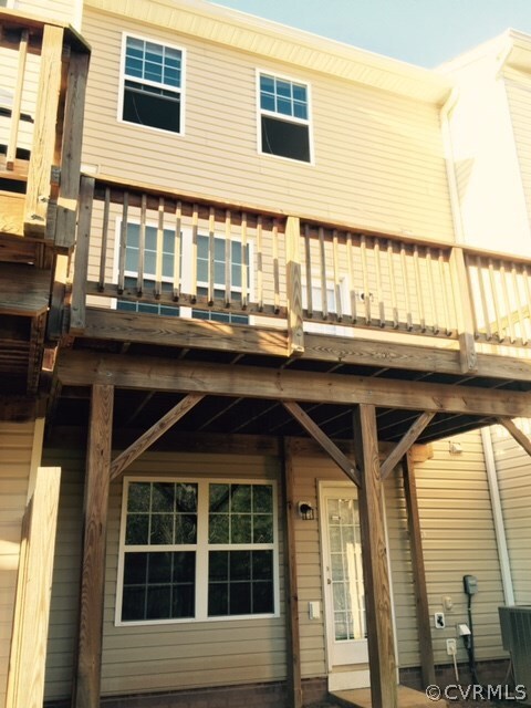 Sit on this deck and experience tranquility with no neighbors behind you and the sound of Swift Creek in the distance