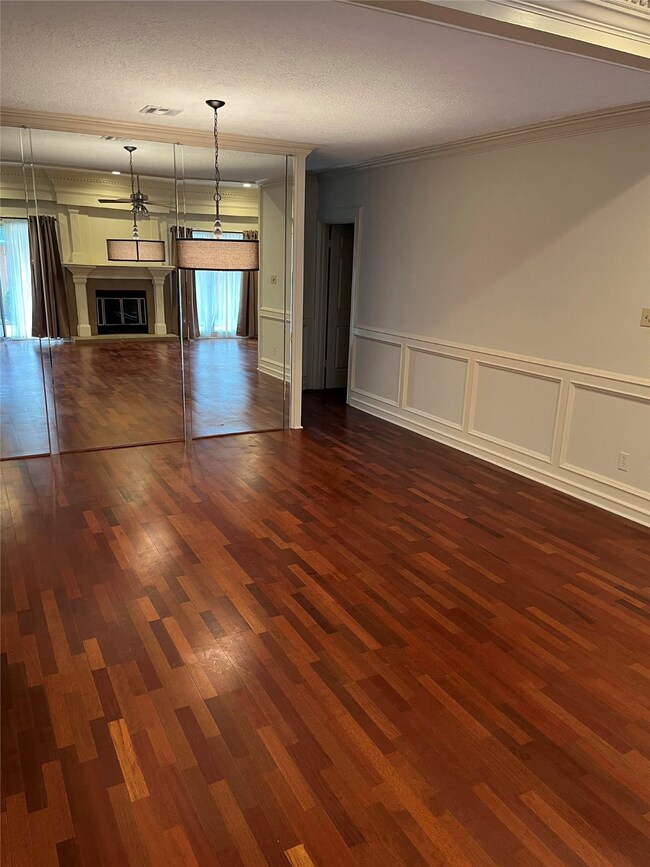 Mirrored Wall in Dining Room