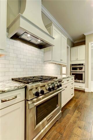 State-of-the-art stainless-steel appliances are in