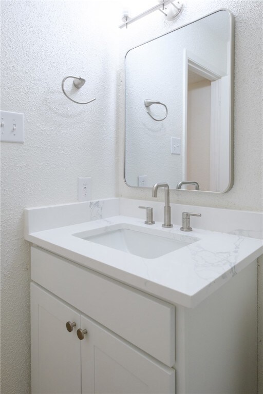 Bathroom featuring vanity