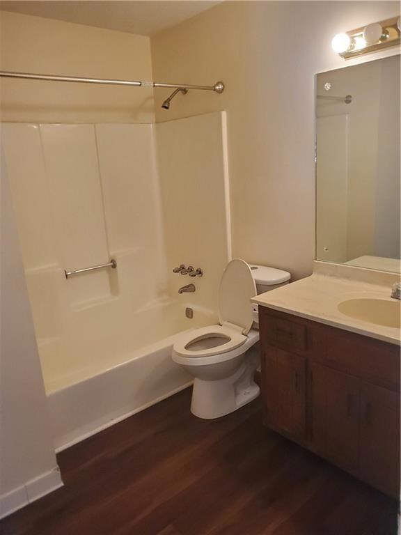 Bathroom featuring vanity, bathing tub / shower co