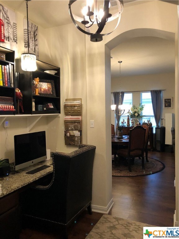 Built-in Office area workstation