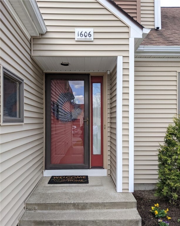 Main entrance to unit.