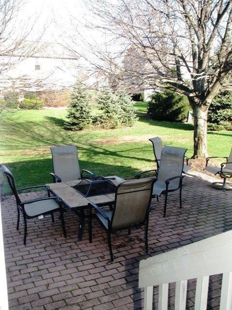 Paver Patio, with mature trees