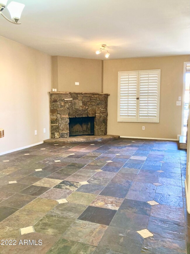 Fireplace is an attractive focal point