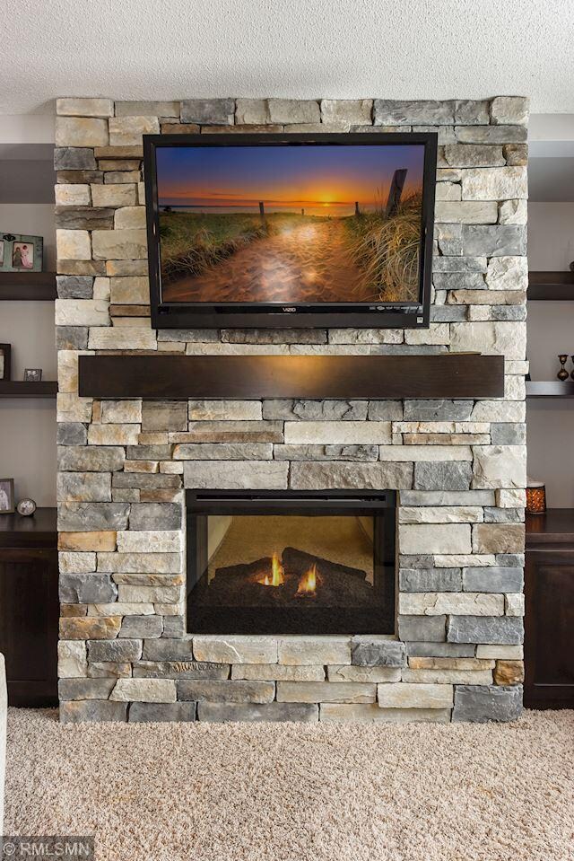 Electric fireplace is a recent addition with gorge