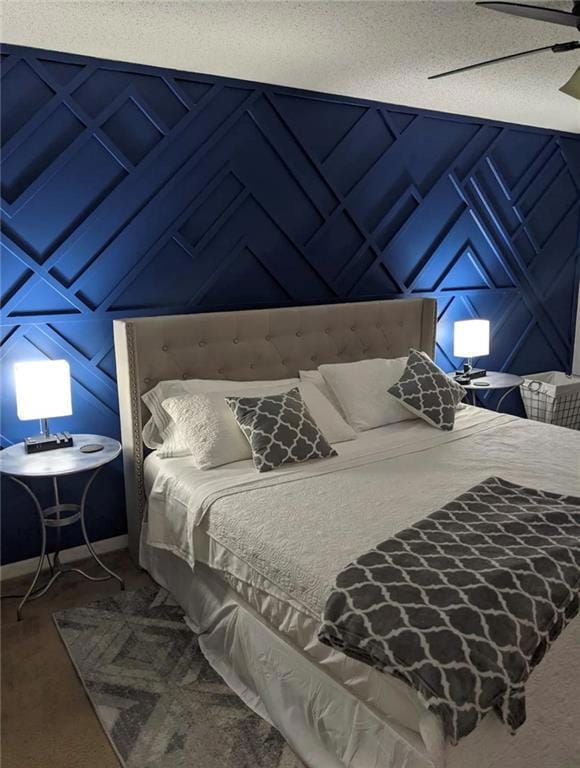 Bedroom featuring vaulted ceiling