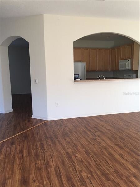 Pass-thru from kitchen to living room.