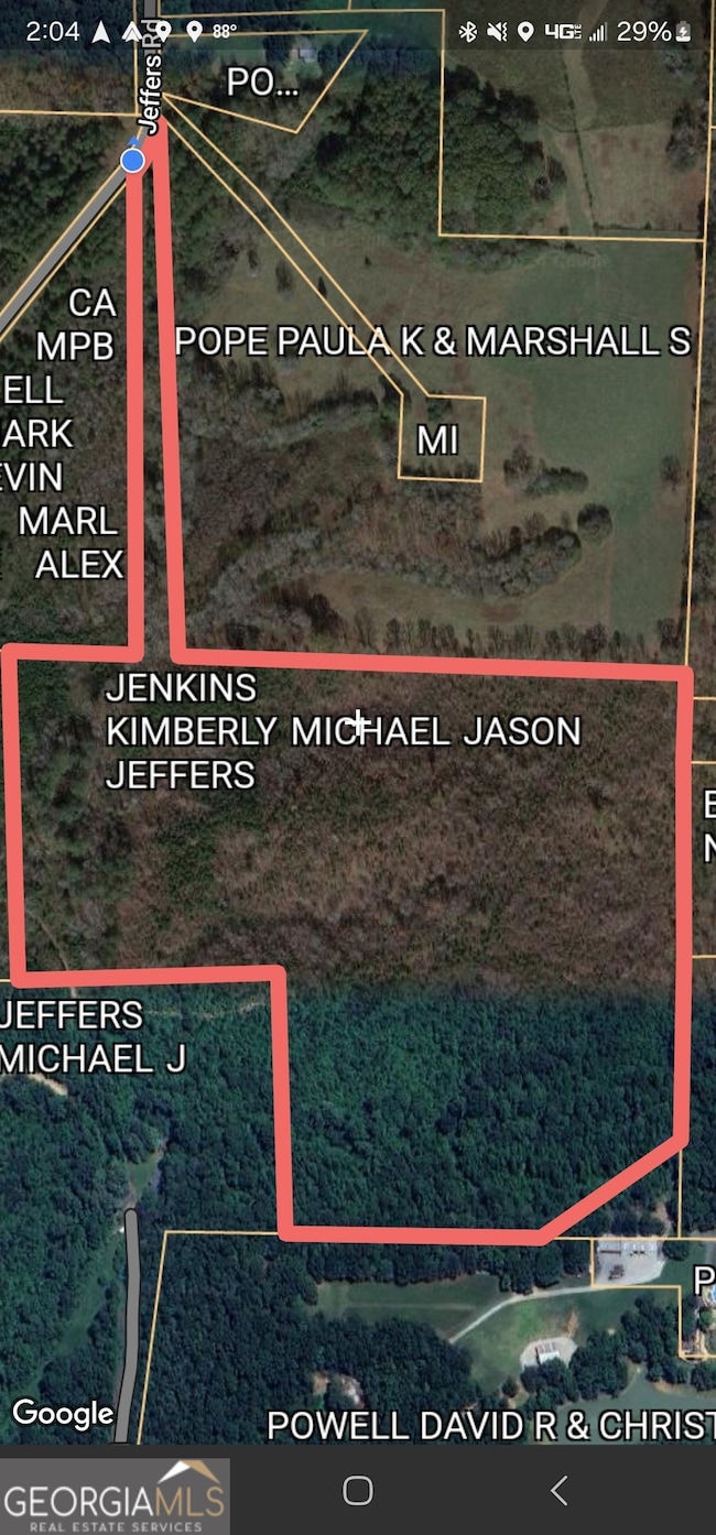 Parcel outline