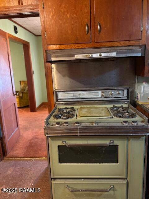 Working gas stove