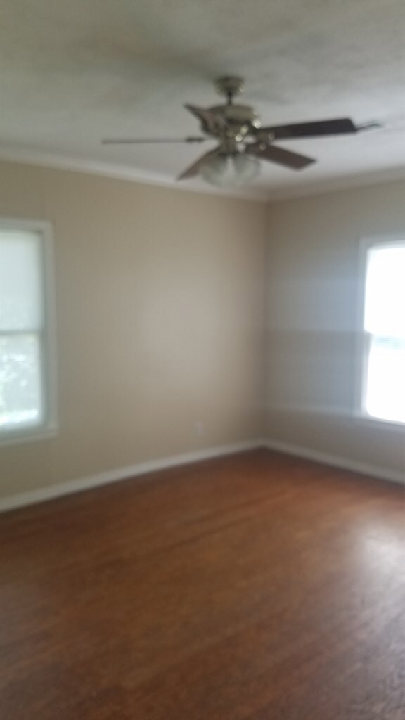 Living room with hardwood floor