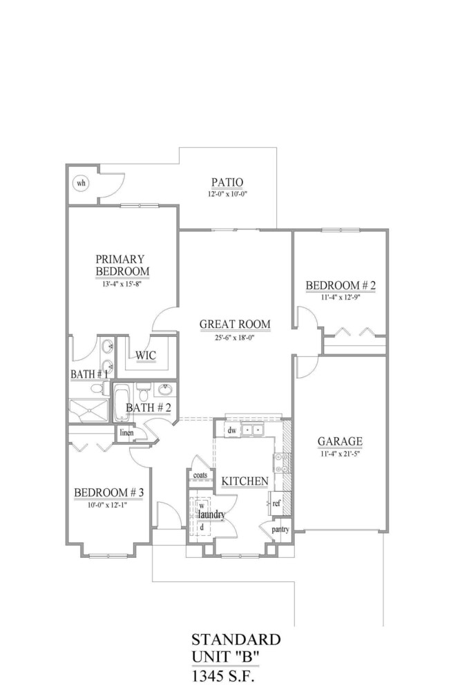 Standard Unit B Floor Plan MKTG