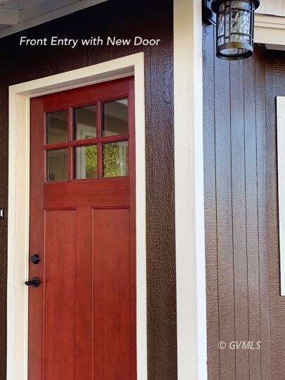 Front Door and light