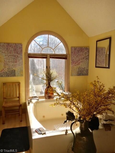 Garden tub in the upstairs Master.