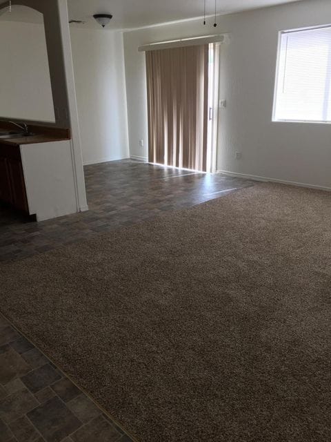 LIVING ROOM AND DINING AREA UNIT A