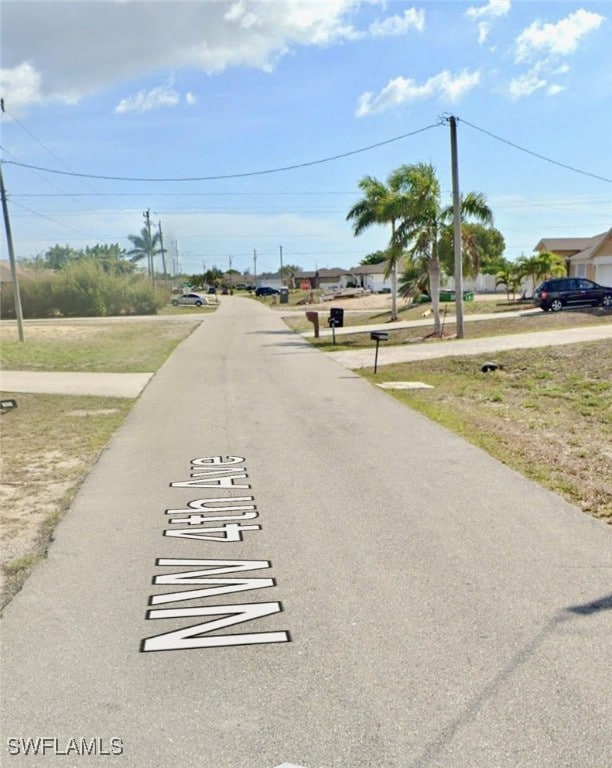 View of asphalt street