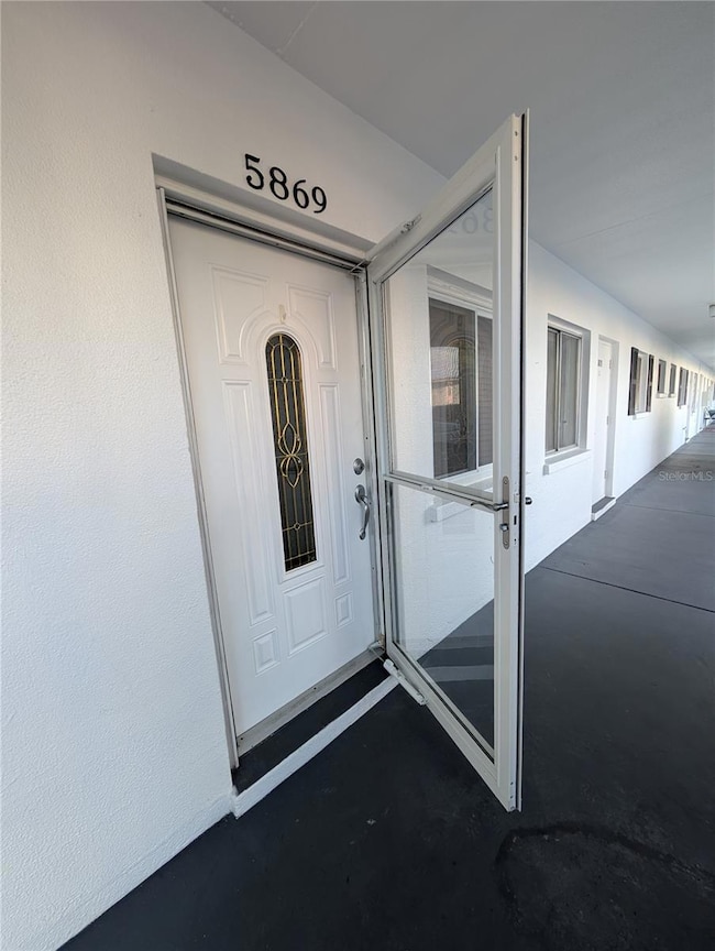 Upgraded doors, including a storm door with a hidden top screen.