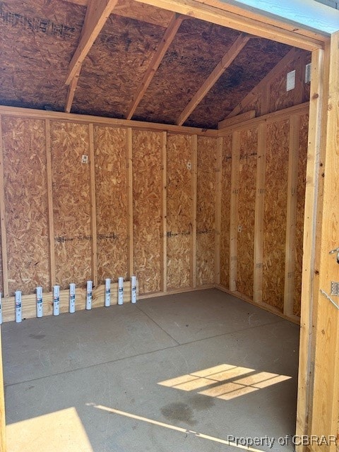 View of storage area