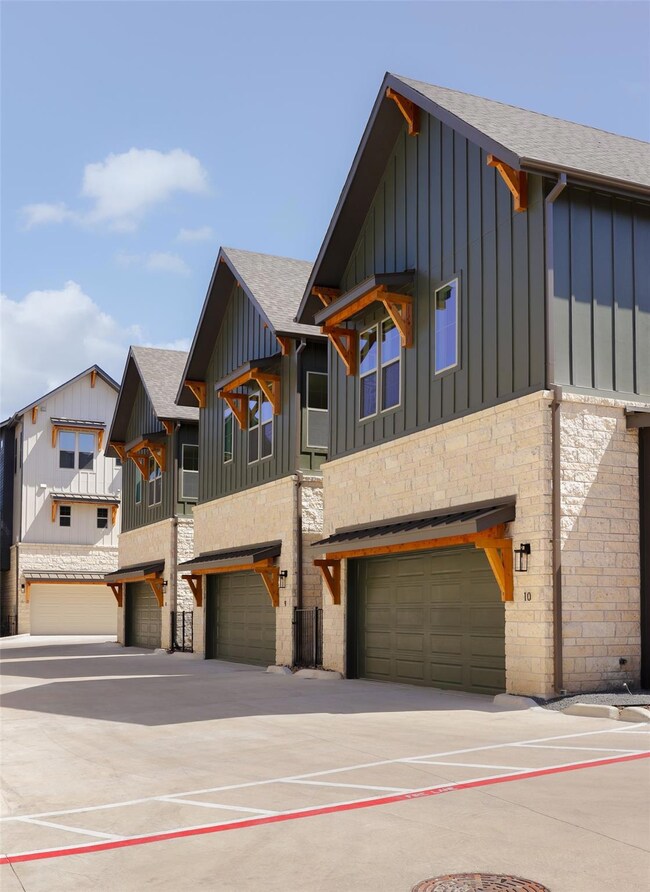 Multi unit property with a garage, board and batt