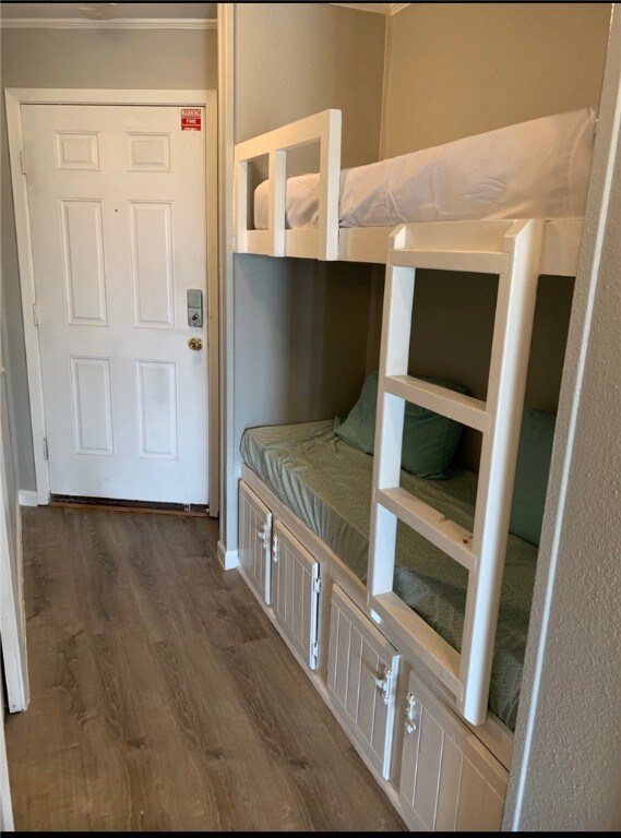 Bunk beds located in hallway