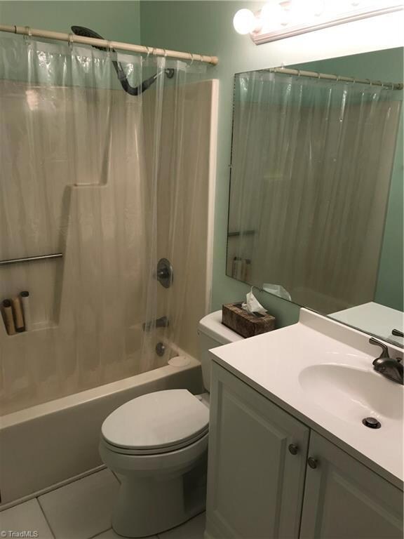 Brand new vanity and toilet in guest bath
