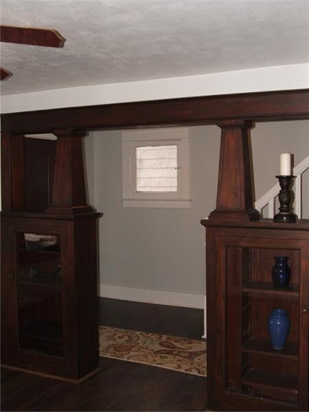 Living Room opens onto Entry Hall & Dining Room. W