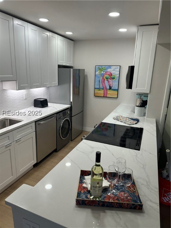Newly installed washer/dryer