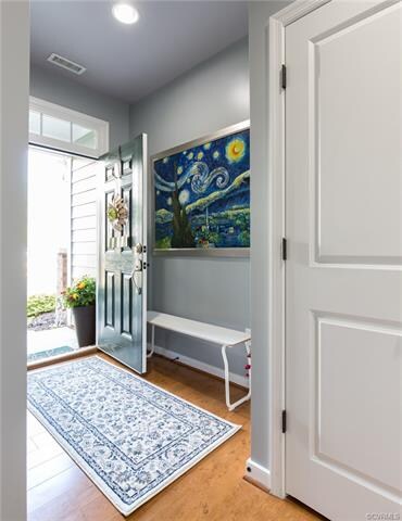 Foyer with 9' ceilings and access to multi-purpose