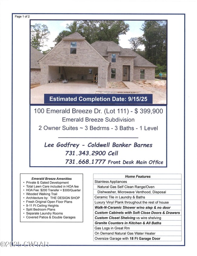 100 Emerald Breeze - Pg1 Brochure