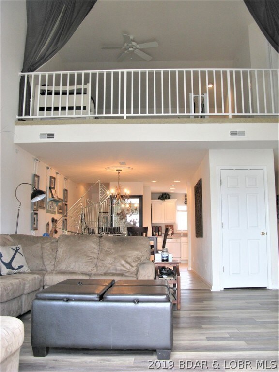 Loft area open to below.  Many options with this s