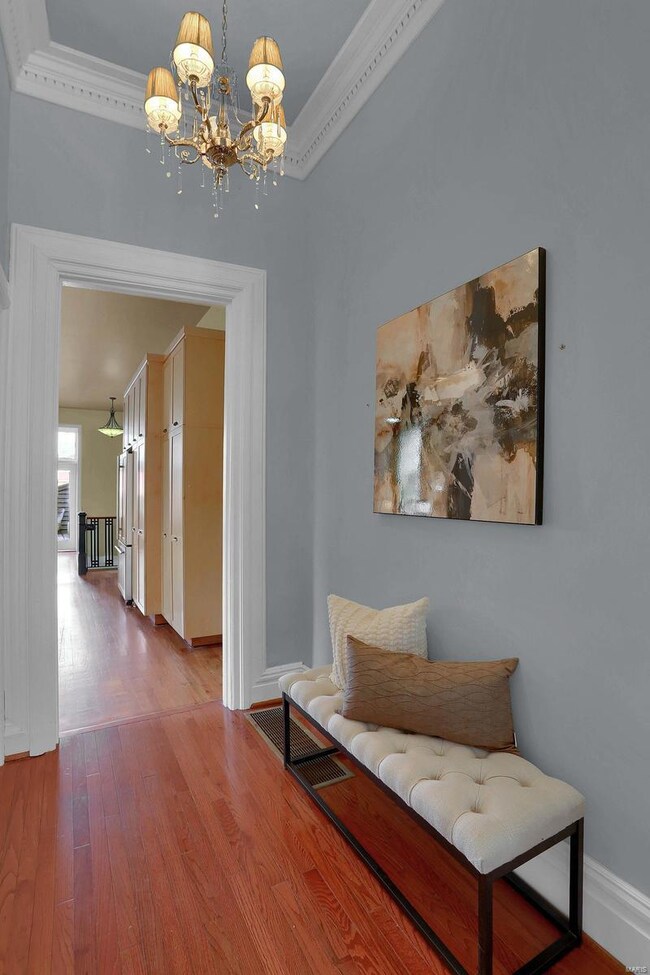 The back hallway outside the kithen.