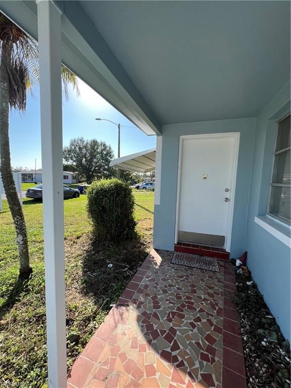 Entrance to property